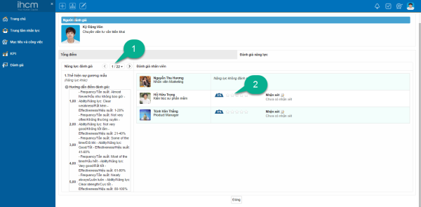 Hướng dẫn sử dụng đánh giá 360 độ trên iHCM Hướng dẫn sử dụng đánh giá 360 độ trên iHCM