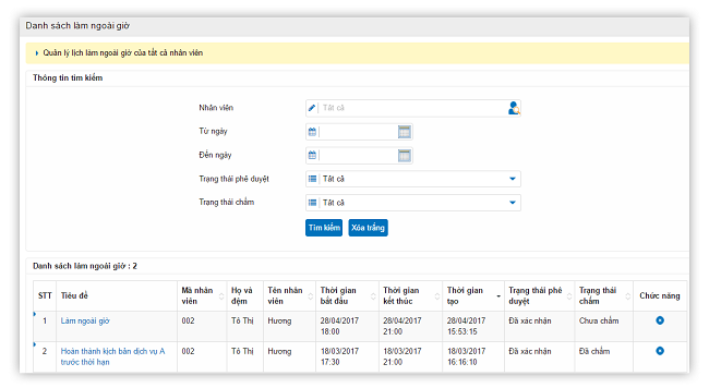 Hướng dẫn sử dụng tính năng quản lý thời gian trên phần mềm iHCM
