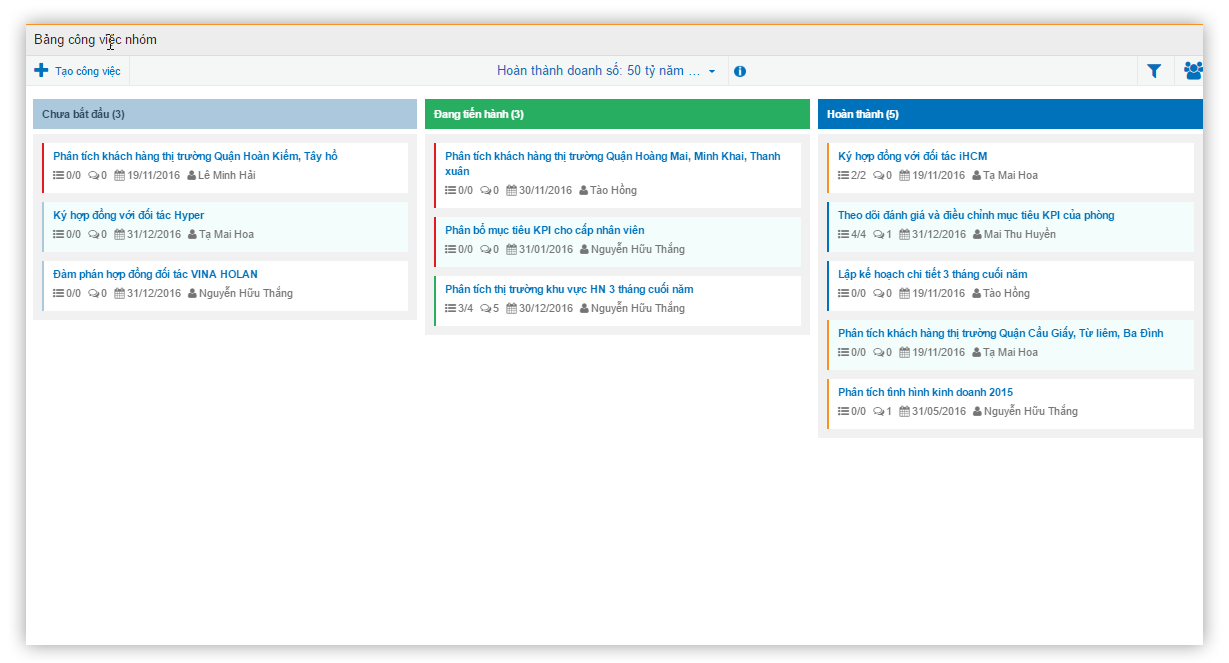 Tài liệu Hướng dẫn quản lý mục tiêu và công việc trên phần mềm iHCM