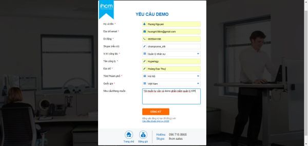Làm thế nào để được trải nghiệm miễn phí phần mềm iHCM?