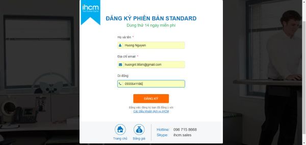 Làm thế nào để được trải nghiệm miễn phí phần mềm iHCM?